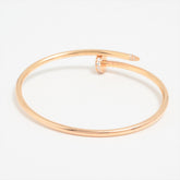 Cartier Juste Un Clou JUC Small Diamond Pink Gold Size 15 Bracelet 2023